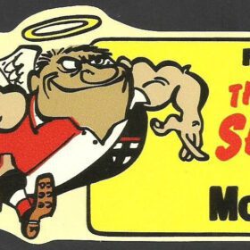 The Saints On Mobil Gas Iconic Advertisement Campaign vinyl sticker