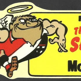The Saints On Mobil Gas Iconic Advertisement Campaign vinyl sticker