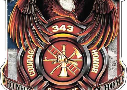 The True Heroes Firefighters Shaped Heavy Metal Vintage vinyl sticker