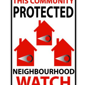 This Community Protected Neighborhood vinyl sticker