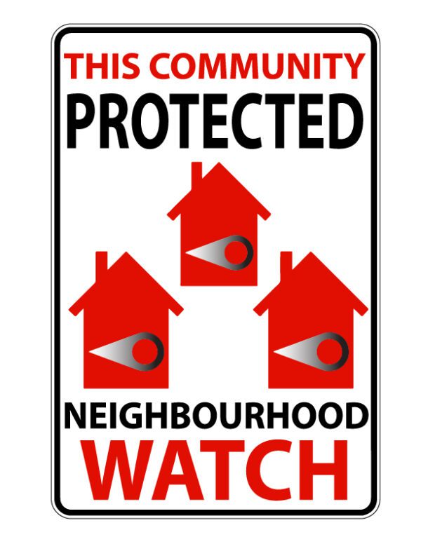 This Community Protected Neighborhood vinyl sticker