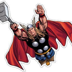 Thor Hammer Up 2 vinyl sticker
