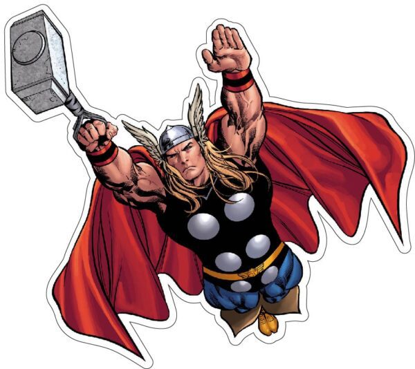 Thor Hammer Up 2 vinyl sticker