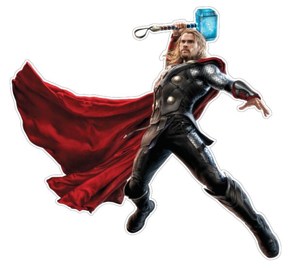 Thor Hammer Up vinyl sticker