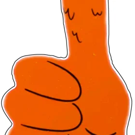 Thumbs Up Lamas Art vinyl sticker
