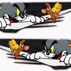 Tom And Jerry Movie Iconic Animated Series Cat And Mouse Game Catch Me If you Can Cartoon vinyl sticker
