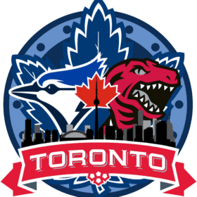 Toronto Blue Jays Dino vinyl sticker