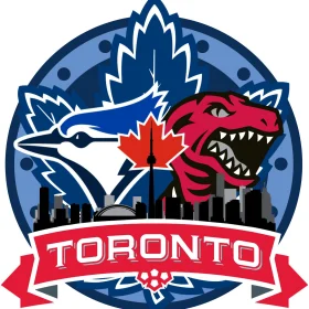 Toronto Blue Jays Dino vinyl sticker