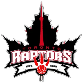 Toronto Raptors Maple Leaf CN Tower vinyl sticker