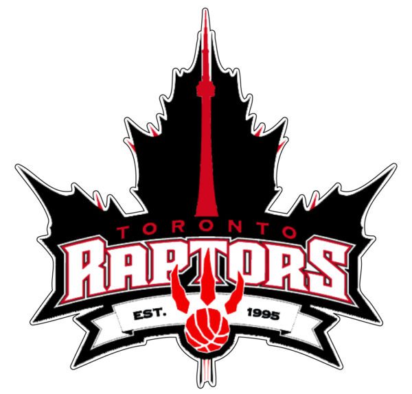 Toronto Raptors Maple Leaf CN Tower vinyl sticker