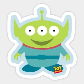 Toy Story Alien Green Three Eyed Famous Disney Movie Monster Vinyl Sticker