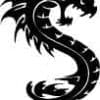Tribal Dragon Snake Cut Out Vinyl Decal