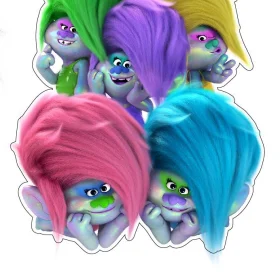 Trolls World Tour K Pop Gang vinyl sticker