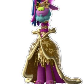 Trolls World Tour King Quincy vinyl sticker