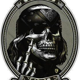 Trust None Punk Skull Biker vinyl sticker