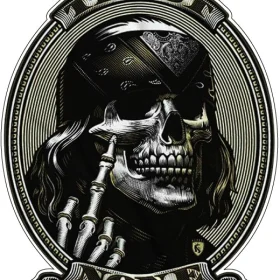 Trust None Punk Skull Biker vinyl sticker