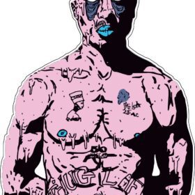 Tupac Shakur 2pac Makaveli Outlaw Thug Life Dr. Manhattan Vinyl Sticker