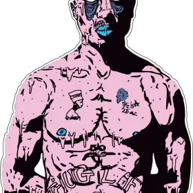 Tupac Shakur 2pac Makaveli Outlaw Thug Life Dr. Manhattan Vinyl Sticker
