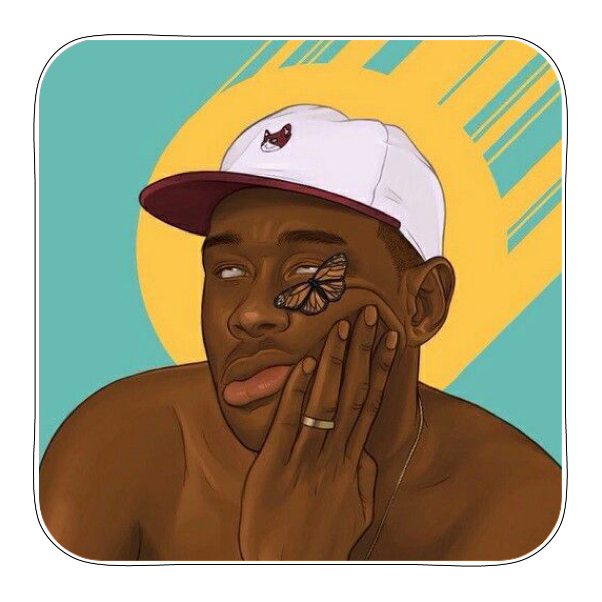 Tyler The Creator Rapper Music Hip-Hop Iconic Vinyl Sticker Decal