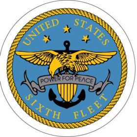 US Sixth Fleet Logo vinyl sticker