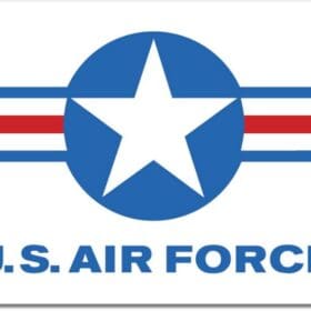 US Air Force Roundel Rectangle Emblem Wall Window Car Sticker Decal