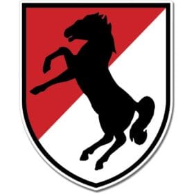 US Army 11th Armored Cavalry Regiment Emblem Sticker Decal
