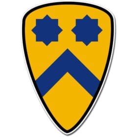 US Army 2nd Cavalry Division Emblem Window Car Vinyl Sticker