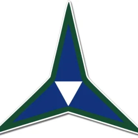US Army 3rd Corps Blue Emblem Wall Window Car Sticker Decal