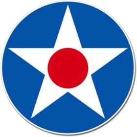 US Army Air Corps Roundel Star Emblem Window Car Vinyl Sticker