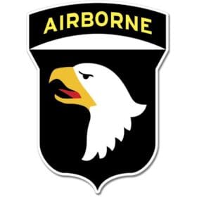 US Army Airborne 101st Division Screaming Eagles Emblem Sticker Decal