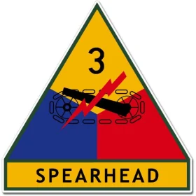 US Army Armored 3rd Division Spearhead Emblem Vinyl Sticker
