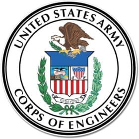 US Army Corps of Engineers Seal Wall Window Car Sticker Decal