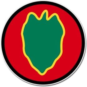 US Army Infantry 24th Division Victory Emblem Sticker Decal