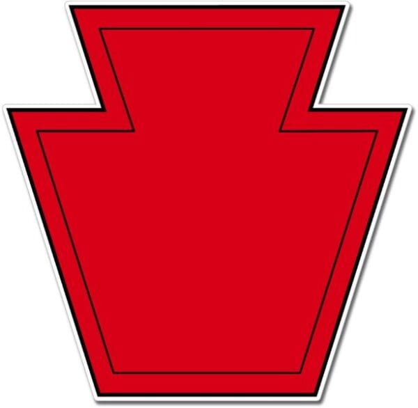US Army Infantry 28th Division Keystone Emblem Sticker Decal