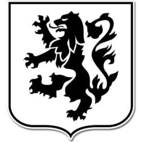 US Army Infantry 28th Regiment Black Lions Emblem Sticker Decal