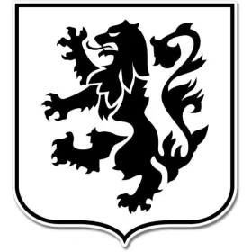 US Army Infantry 28th Regiment Black Lions Emblem Sticker Decal