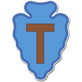 US Army Infantry 36th Division Texas Emblem Sticker Decal