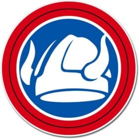 US Army Infantry 47th Division Viking Emblem Car Vinyl Sticker