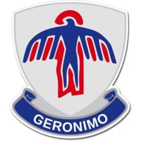 US Army Infantry 501st Parachute Geronimo Emblem Sticker Decal