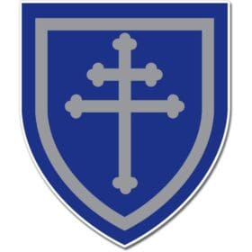 US Army Infantry 79th Division Cross of Lorraine Emblem Sticker Decal