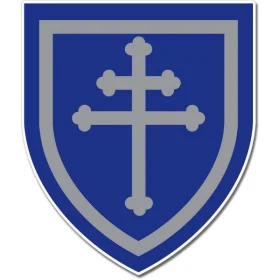 US Army Infantry 79th Division Cross of Lorraine Emblem Sticker Decal