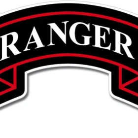 US Army Ranger Tab 1st Battalion Emblem Sticker Decal