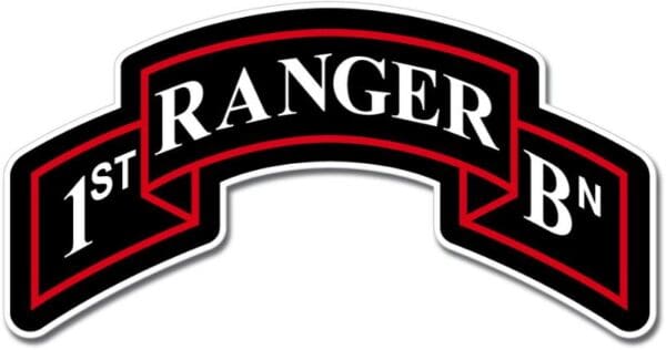 US Army Ranger Tab 1st Battalion Emblem Sticker Decal