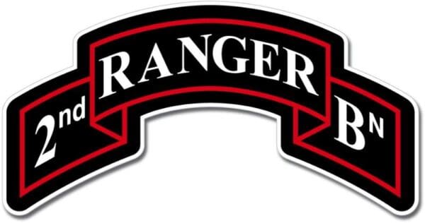 US Army Ranger Tab 2nd Battalion Emblem Sticker Decal