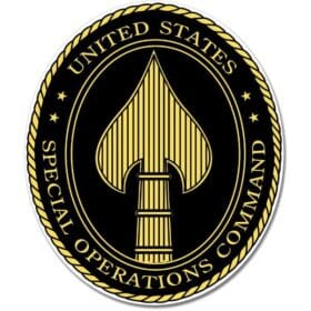 US Army Special Operations Command SPECOPS Emblem Sticker Decal