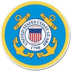 US Coast Guard Blue Seal Wall Window Car Vinyl Sticker Decal