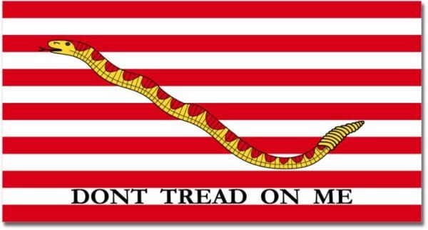 US Naval Jack Dont Tread On Me Flag Wall Window Sticker Decal