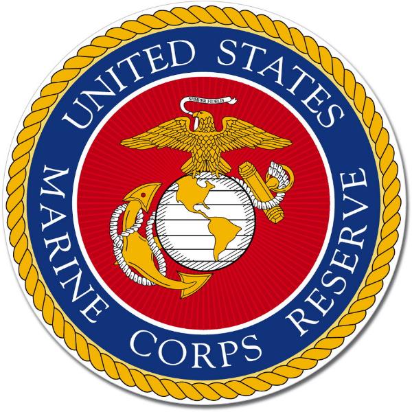 US Navy Marine Corps Reserve Seal Wall Vinyl Sticker Decal - AG Design