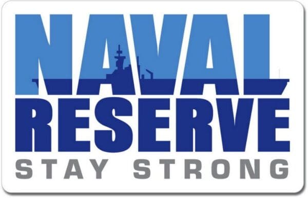 US Navy Naval Reserve Stay Strong Emblem Sticker Decal