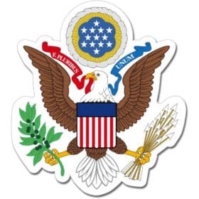 US United States Presidential Eagle Emblem Sticker Decal